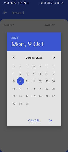 Android application pms acedigital qr screenshort