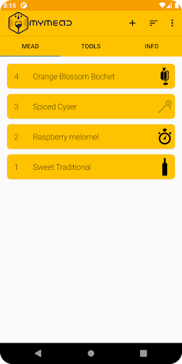 Android application My Mead screenshort