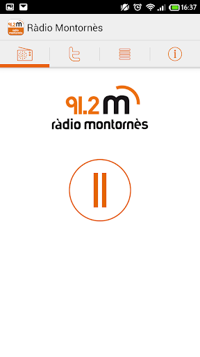 Android application Ràdio Montornès screenshort