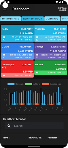 Android application HeliumTracker.io screenshort