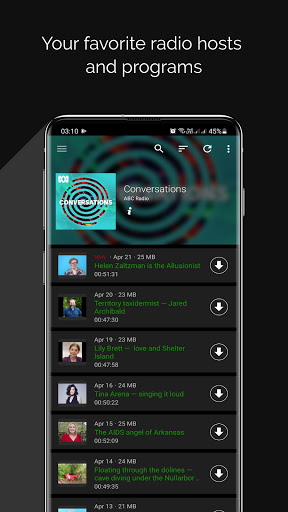 PeaCast - Podcast player Screen 2