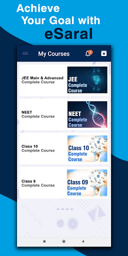 Android application eSaral - Exam Preparation App screenshort
