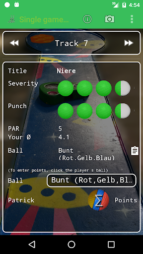 Scorecard MiniGolf MGP-Masters Screen 3
