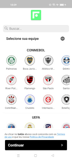 Android application FutApp - Jogos Ao Vivo screenshort