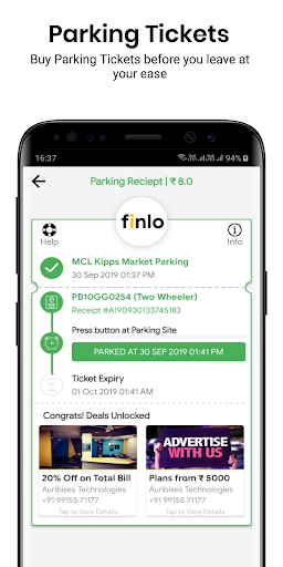 Finlo - Parking Simplified Screen 3