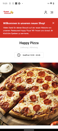 Android application Happy Pizza Gelsenkirchen screenshort