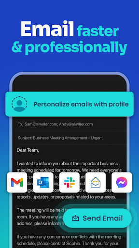 AI Writer: Email Essay Writing Screen 3