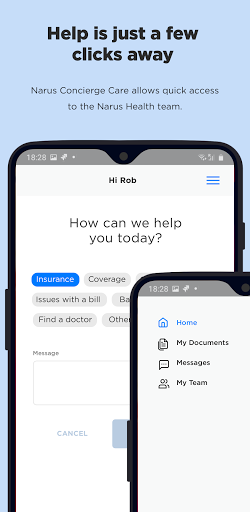 Android application Narus Health screenshort
