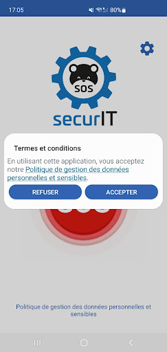Android application SecurIT SOS screenshort