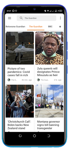 Android application Botswana News. screenshort