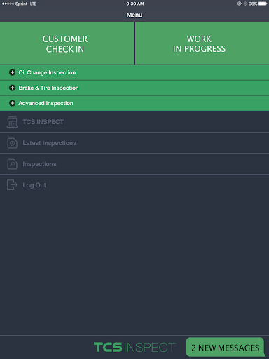 Android application TCS Inspect HD screenshort
