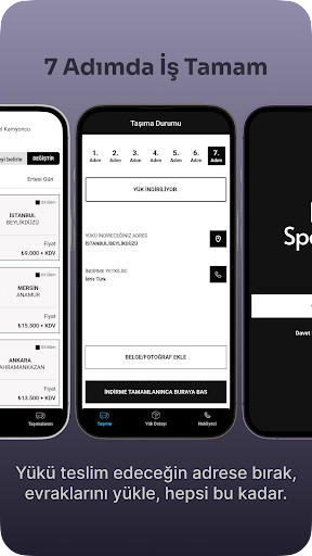 Android application SpotFilo Kamyoncu Uygulaması screenshort