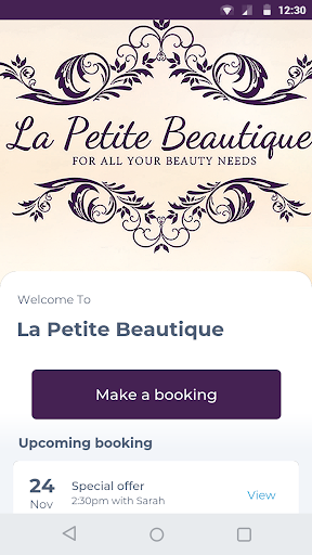 Android application La Petite Beautique screenshort