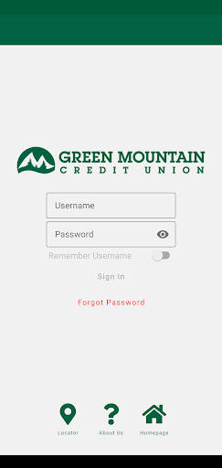 Android application Green Mountain Credit Union screenshort