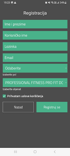 Pro Fit Gym Belgrade Screen 2