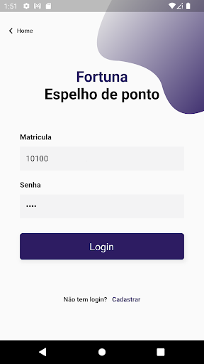 Android application Espelho Ponto screenshort