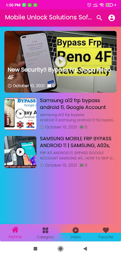Mobile Software  Unlock
