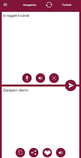 Android application Hungarian - Turkish Translator screenshort