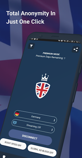 Android application VPN UK: Fast VPN with Adblock screenshort