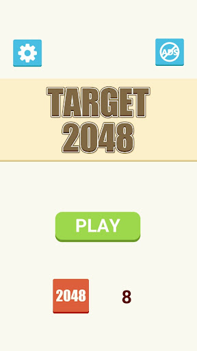 Android application Target 2048 screenshort