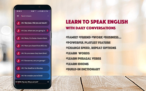 Android application British English Conversation screenshort