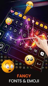 Neon LED Keyboard - RGB, Emoji