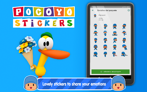 Pocoyo Stickers: Stickers for Screen 3