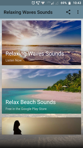 Android application Relaxing Waves Sounds screenshort