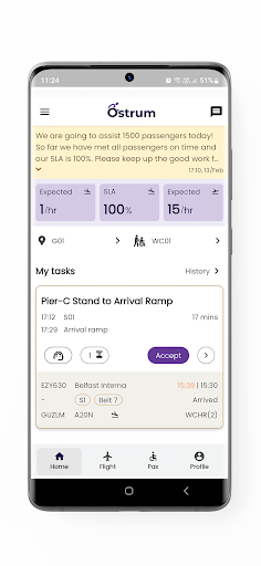 Android application Ostrum screenshort