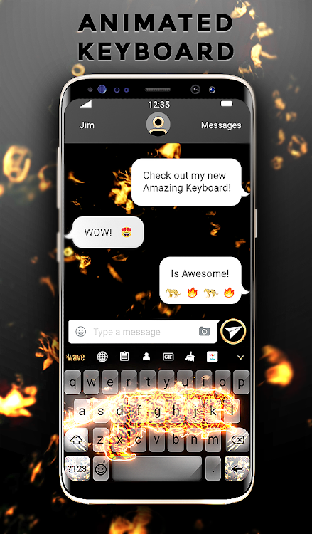 Cheetah Fire Keyboard Theme - 5.10.45 - (Android)