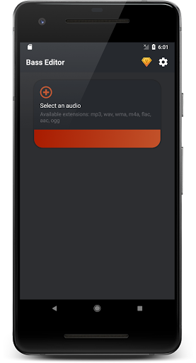 Android application Bass Editor: Boost Bass screenshort