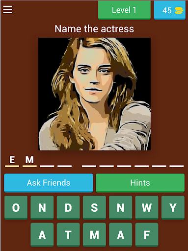 Guess the celebrity Quiz game