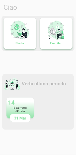 Android application Verbi Irregolari screenshort