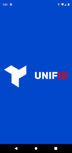 Android application UNIFID screenshort