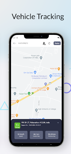 Android application ektrack screenshort