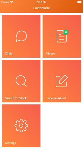 Android application Cartotrade Mobile screenshort