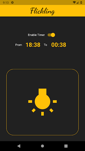 Android application Flicking - an IoT switch screenshort