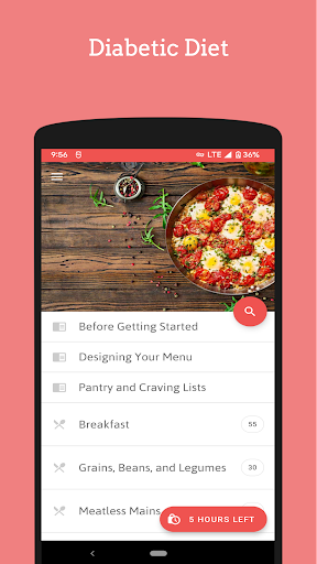Android application Easy Diabetic Diet Recipes screenshort