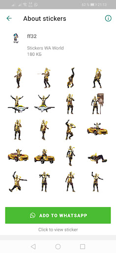 WASticker FF Stickers