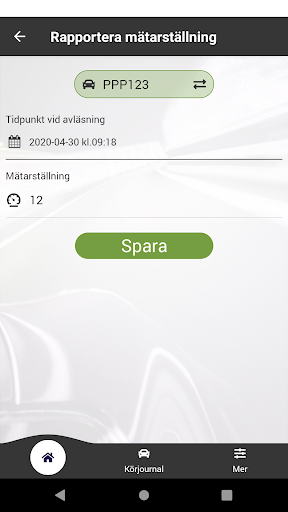 DRIVE körjournal Screen 3