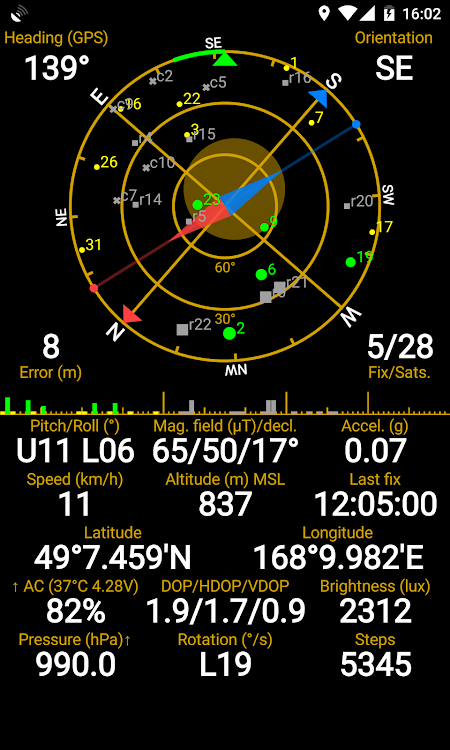 GPS Status PRO - (legacy key) - 11.0.12 - (Android)