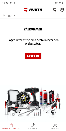Android application Würth Svenska AB screenshort