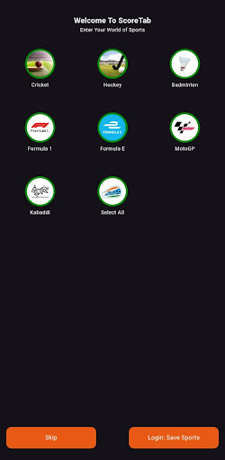 Android application Scoretab-India Sports Calendar screenshort