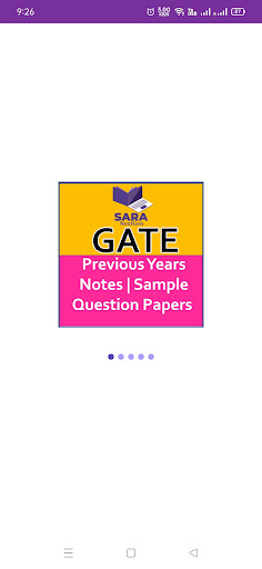 Android application GATE Exam 2022 Question Papers screenshort