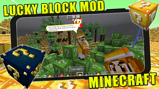 Download Lucky Block MOD for Minecraft PE - Lucky Race Map android on PC