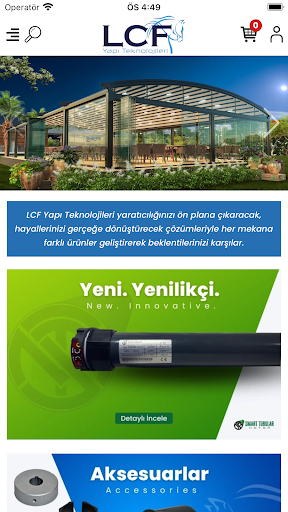 Android application LCF Yapı Teknolojileri screenshort