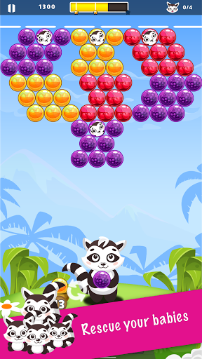 Raccoon Rescue - Bubble Shooter Puzzle Game