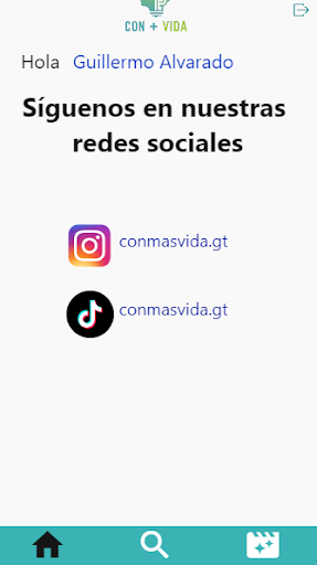 Android application Con más vida screenshort