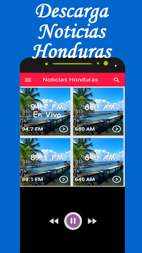 Android application noticias de honduras en vivo r screenshort