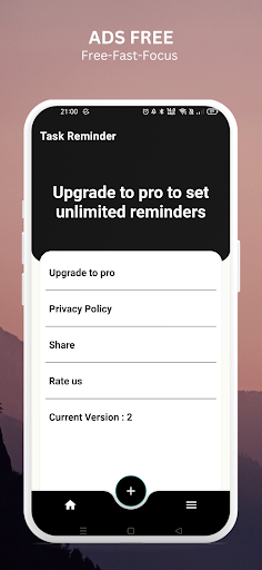 Screenshot of Minimalistic Task Reminder